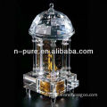 House Shaped Transparent Crystal Music Box